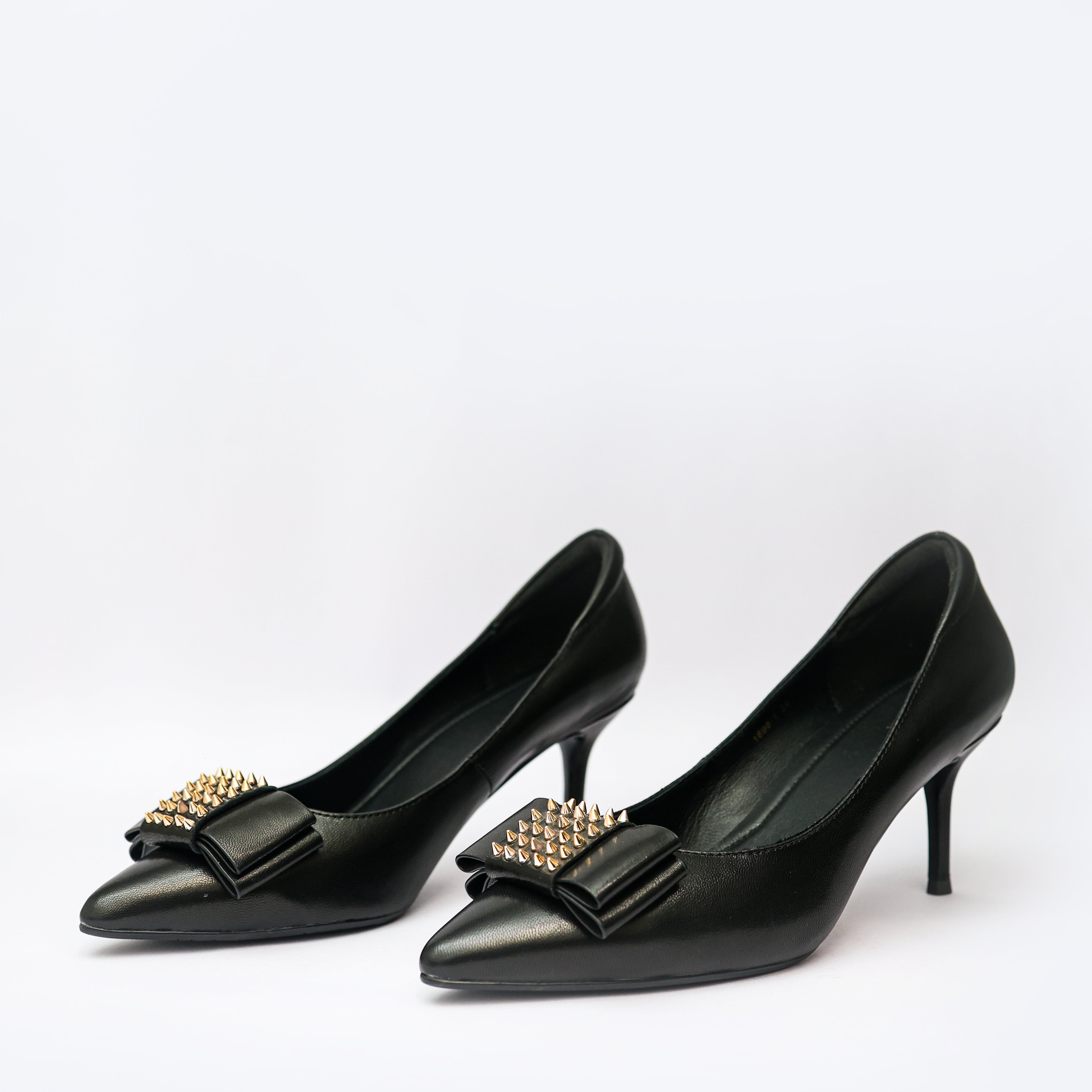 Studs Pointed Toe Heels