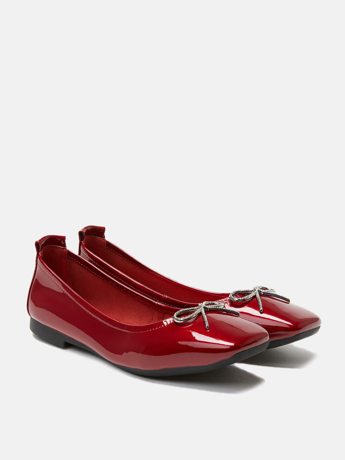 Bella Bow Square Toe Flats