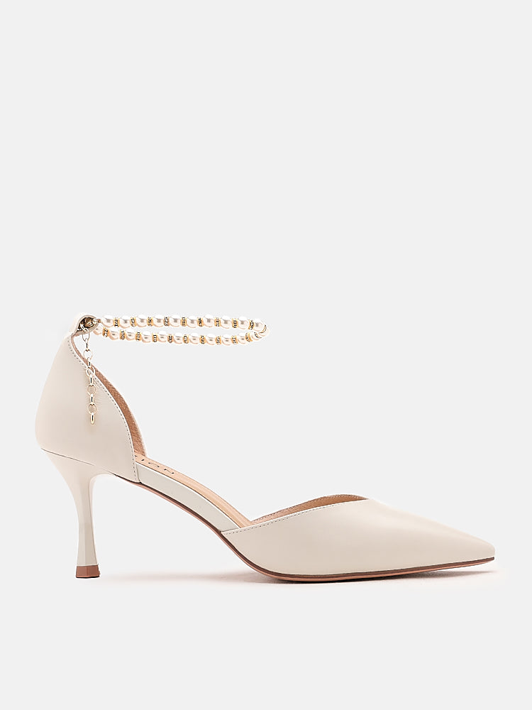 Delicate Pearl Strap Stiletto