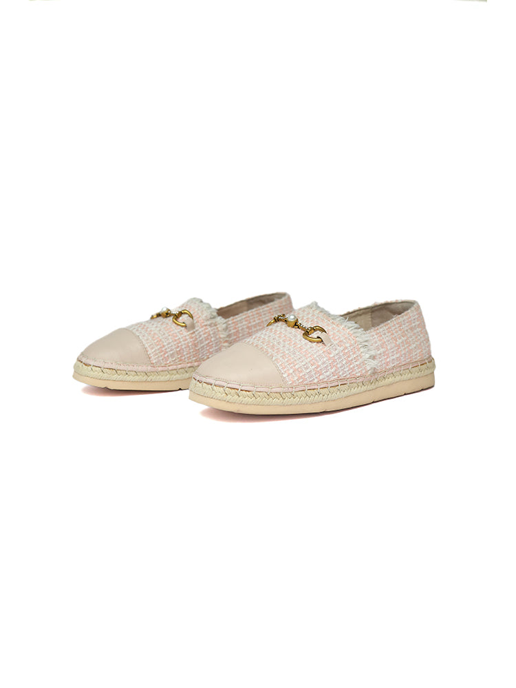 Gold-Tone Buckle Espadrilles