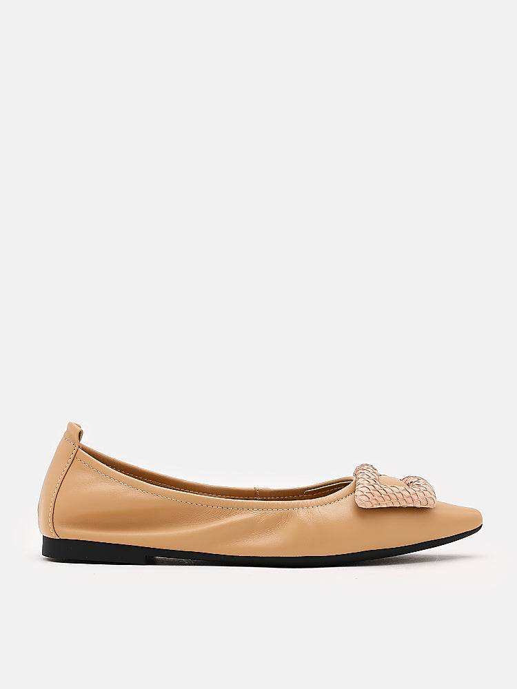 Bella Buckle Pointed Toe Flats