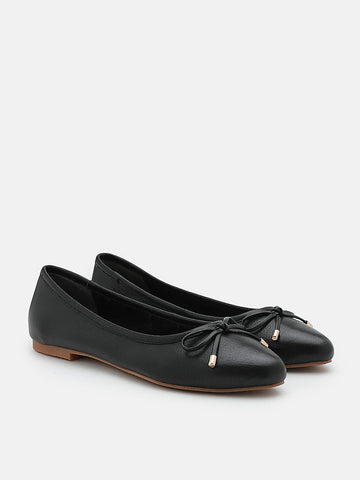 Classic Bow Ballerinas- Black