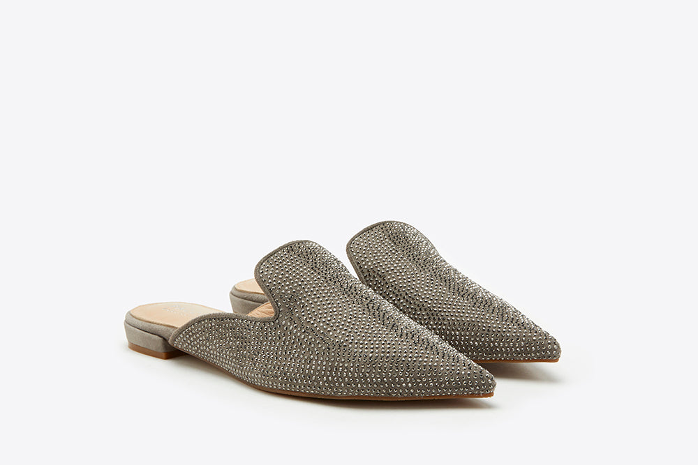 Crystal Embellishment Mules