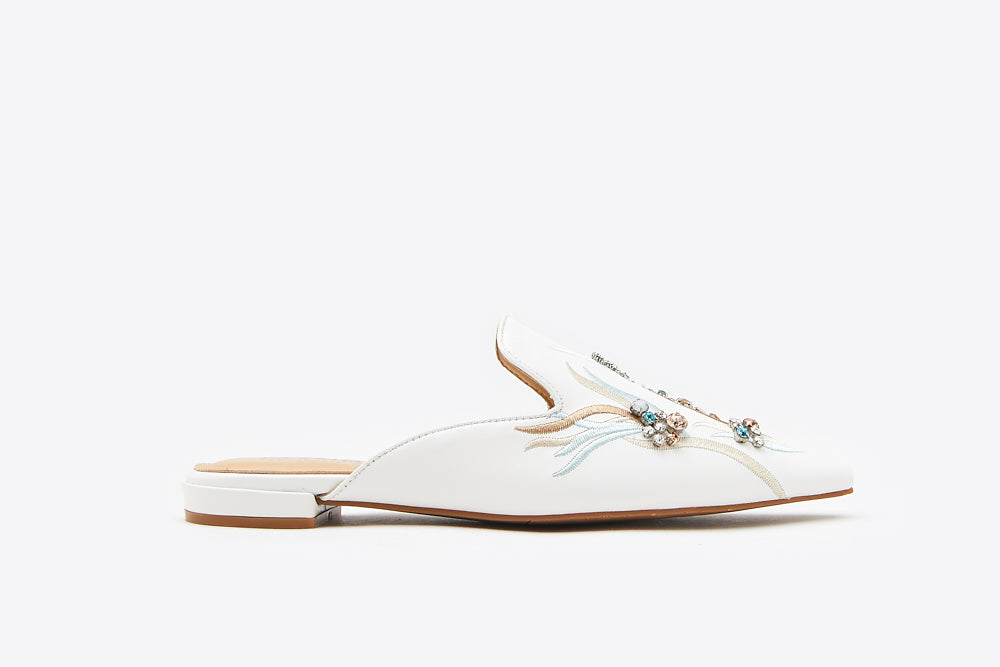 Crystal Embellishment Mules