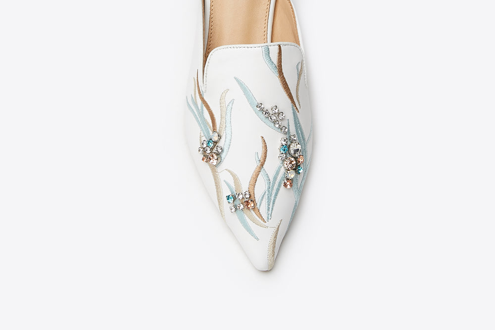 Crystal Embellishment Mules