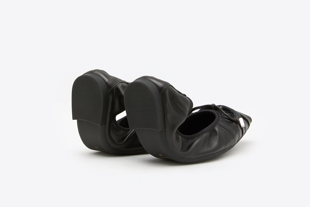 Ribbon Pleated Foldable Flats