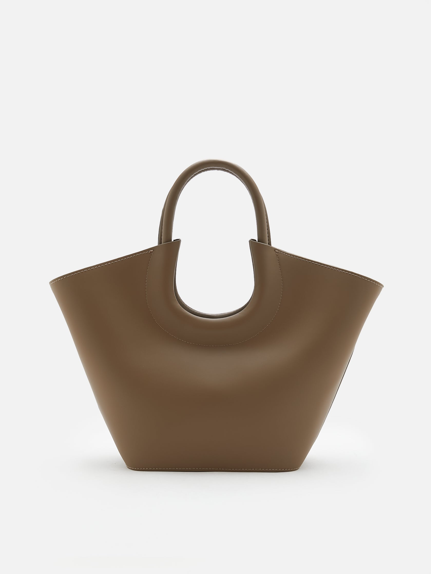 8127A -Fabiola Leather Totes-BROWN