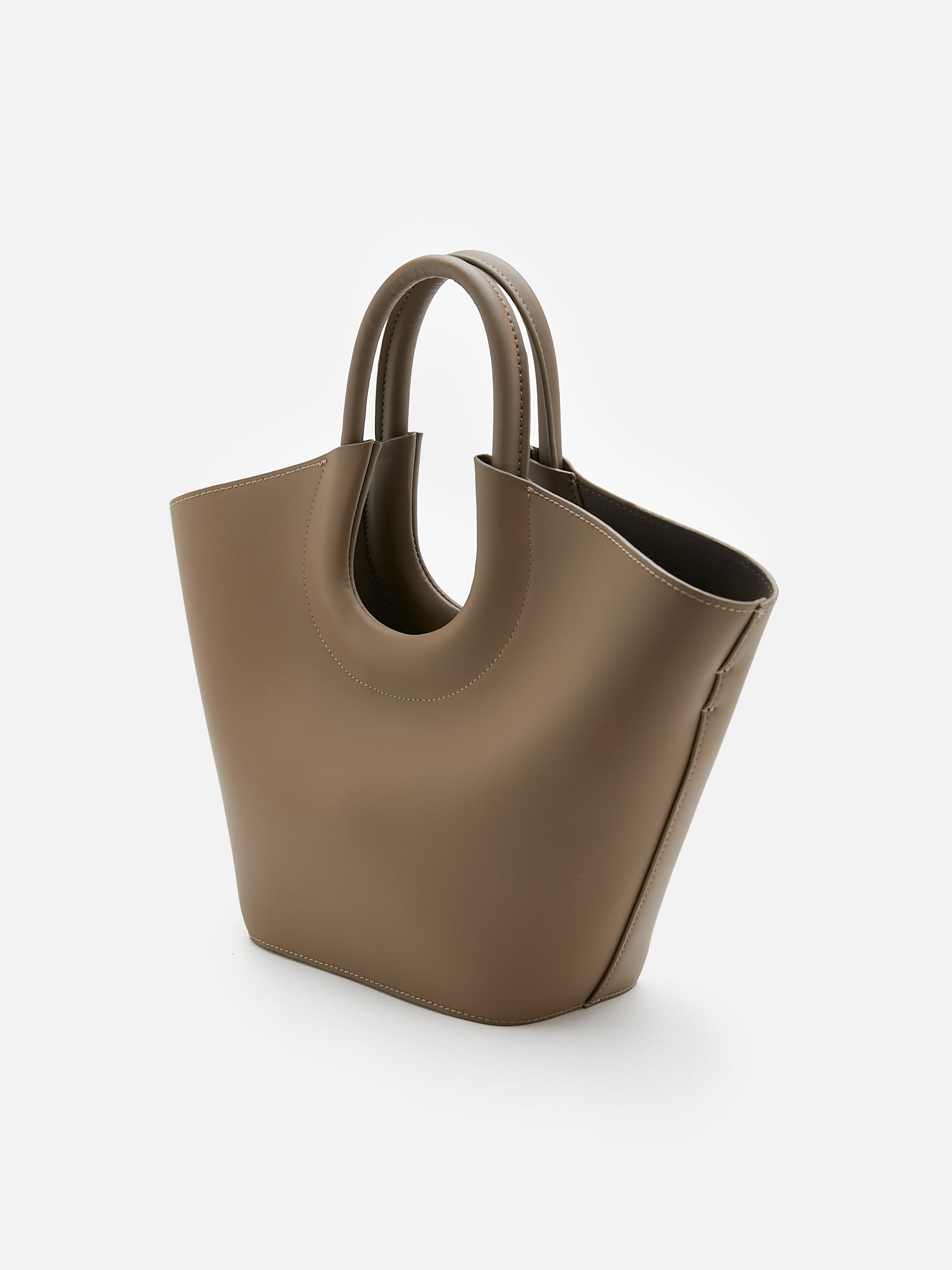 8127A -Fabiola Leather Totes-BROWN