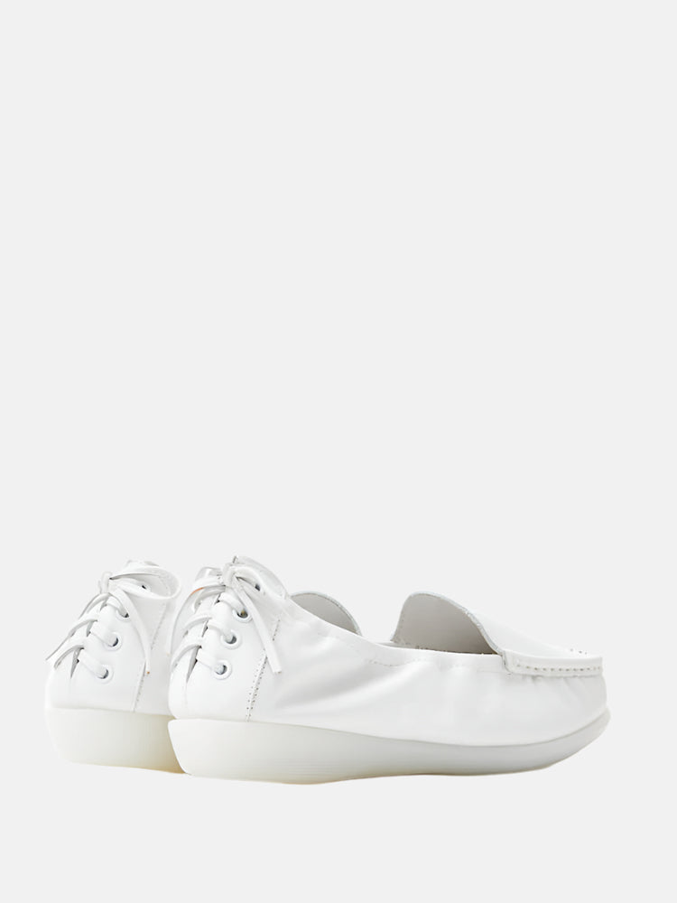Soft Leather Moccasins- White