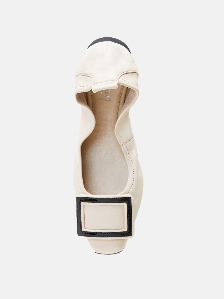 Beige Lena Foldable Ballerinas