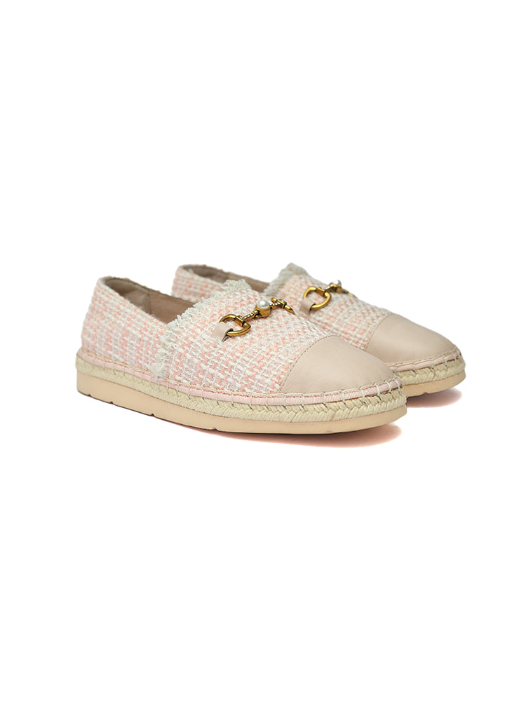 Gold-Tone Buckle Espadrilles