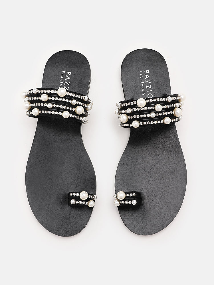 Carys Silk Pearl Sandals