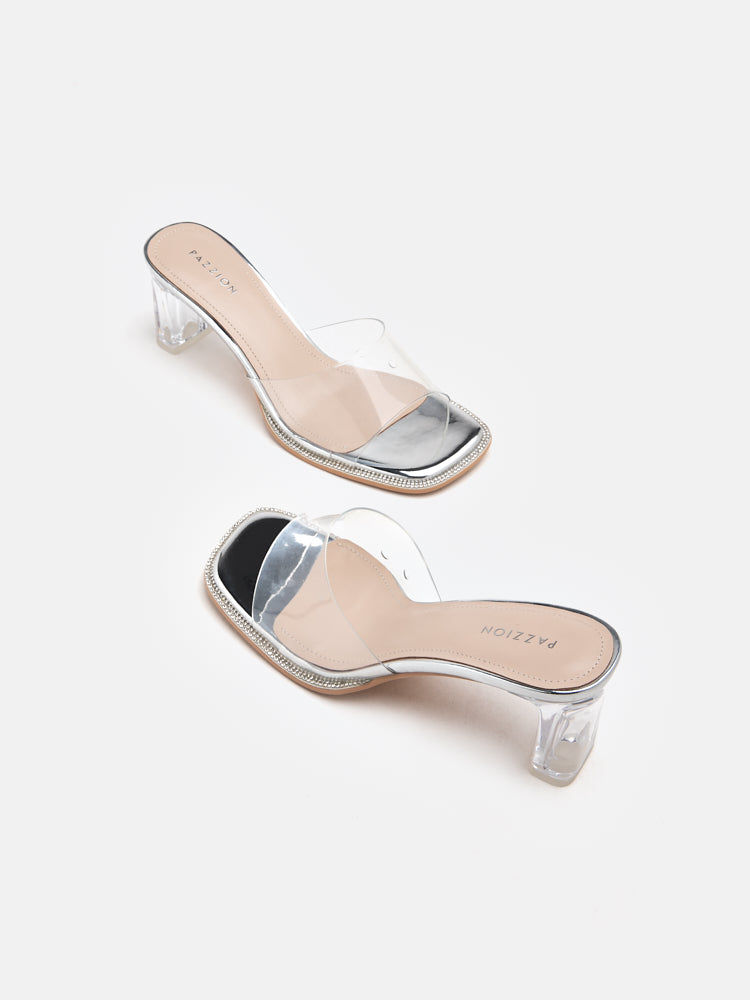 Gwen Jelly Mule Heels