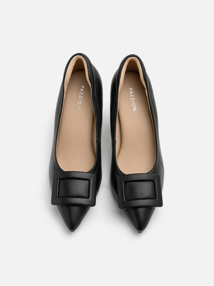 Tina Monotone Buckle Pumps