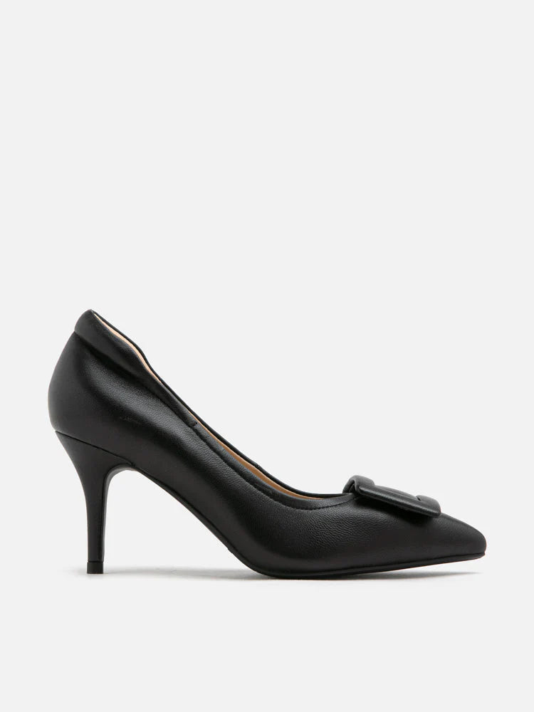 Tina Monotone Buckle Pumps