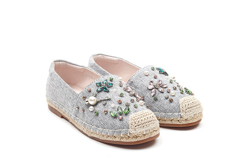 Crystal Embellished Espadrilles