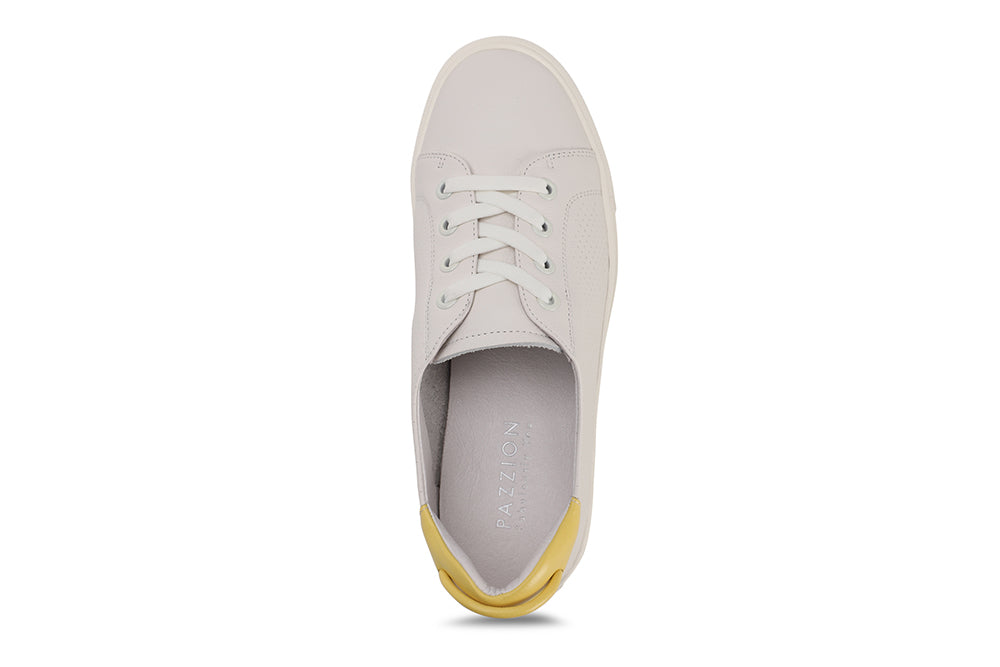 80-29 YELLOW COLOUR CONTRAST SNEAKERS
