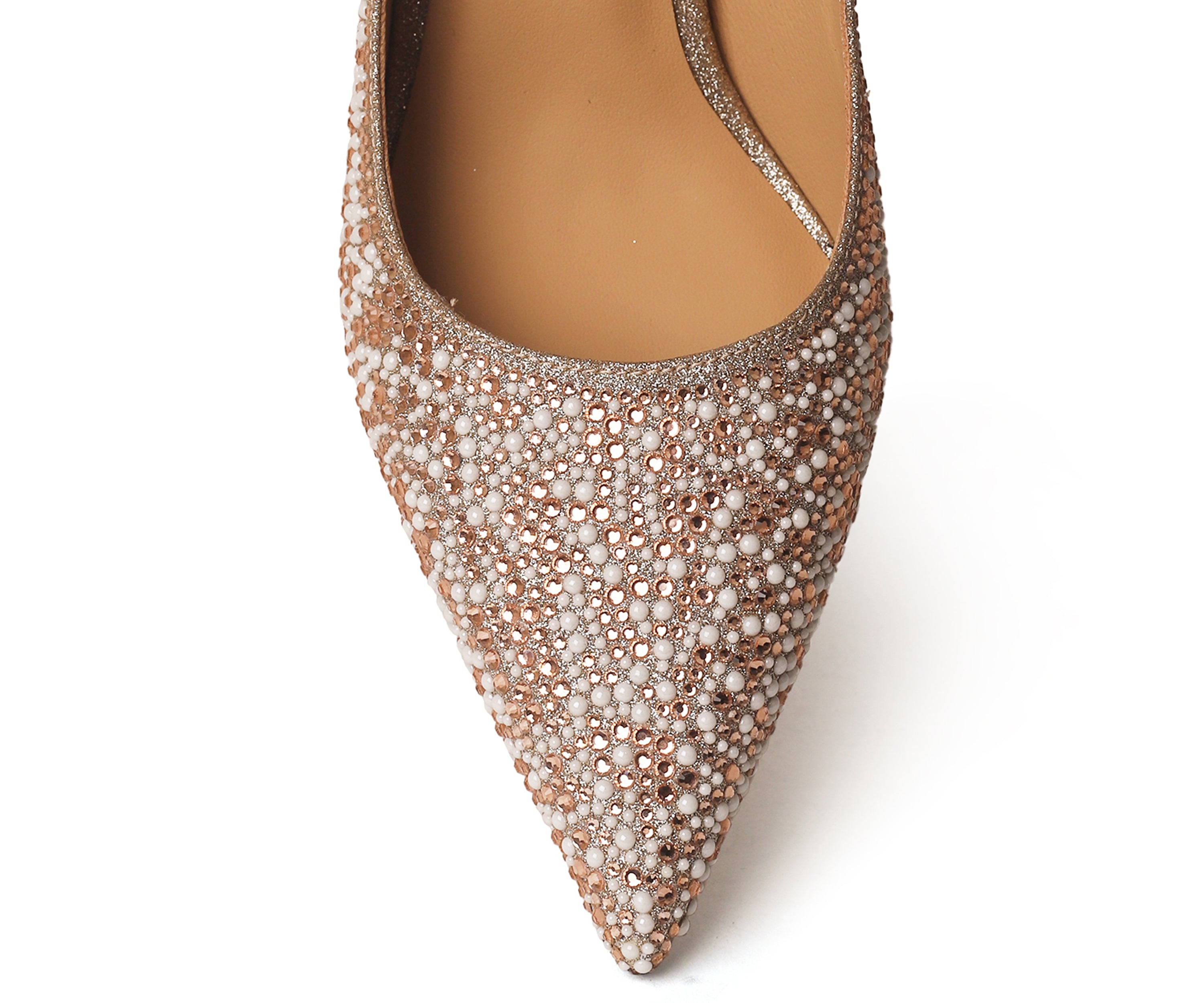 2052-20 Diamante Embellished Pointed Heels