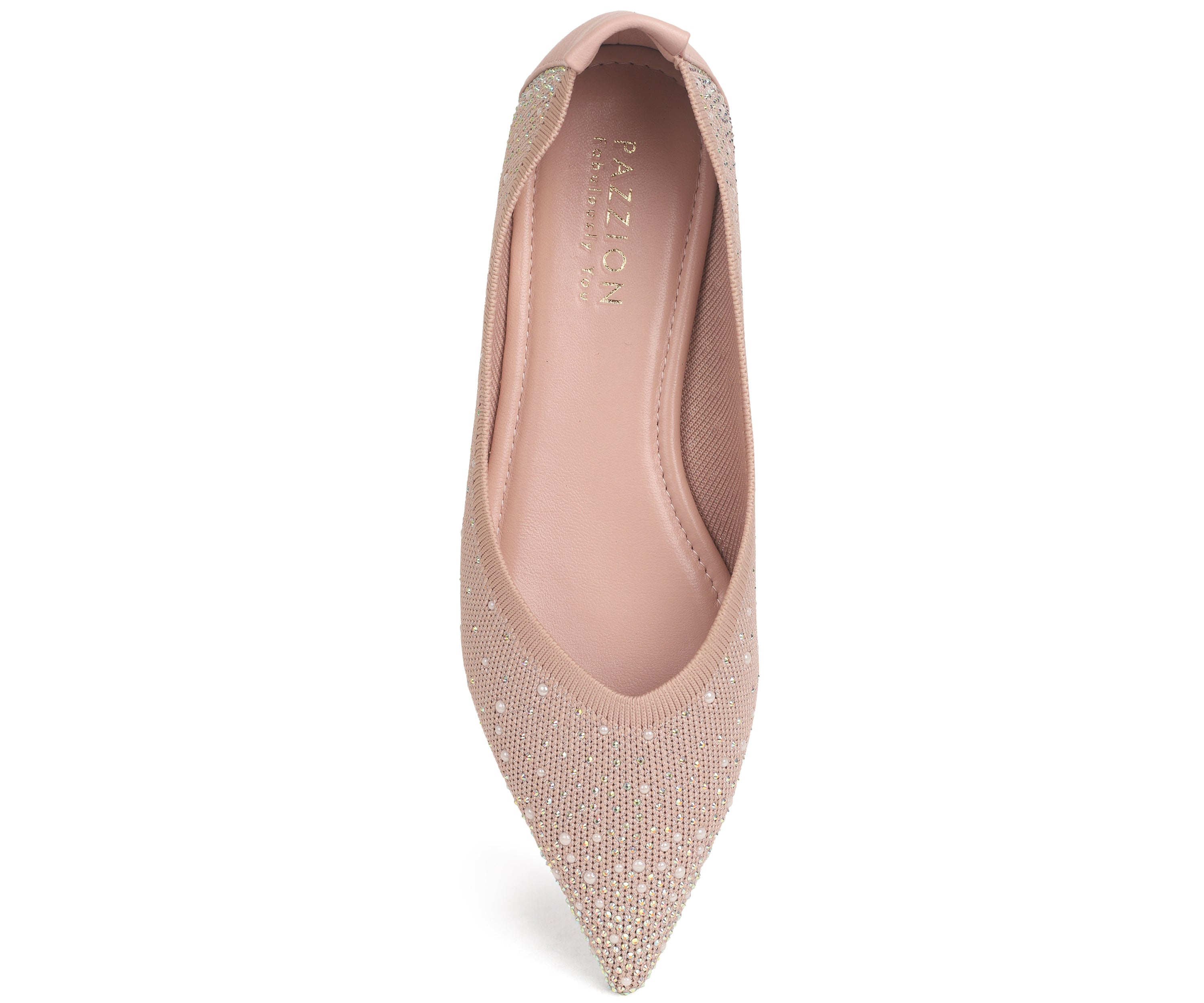 8051-1 Starlight Fly knit Flats -PINK