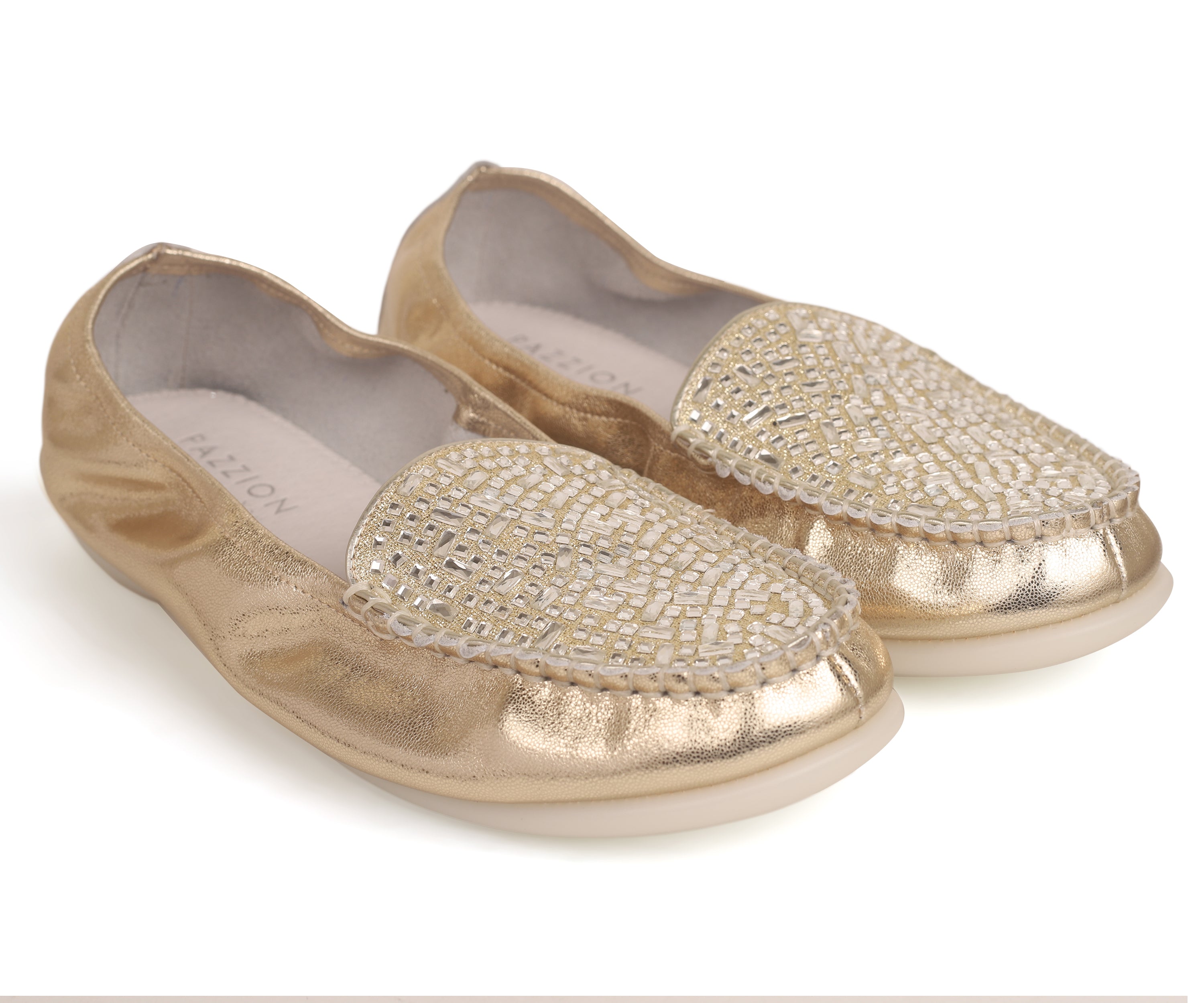 332-101 GOLD LOAFERS
