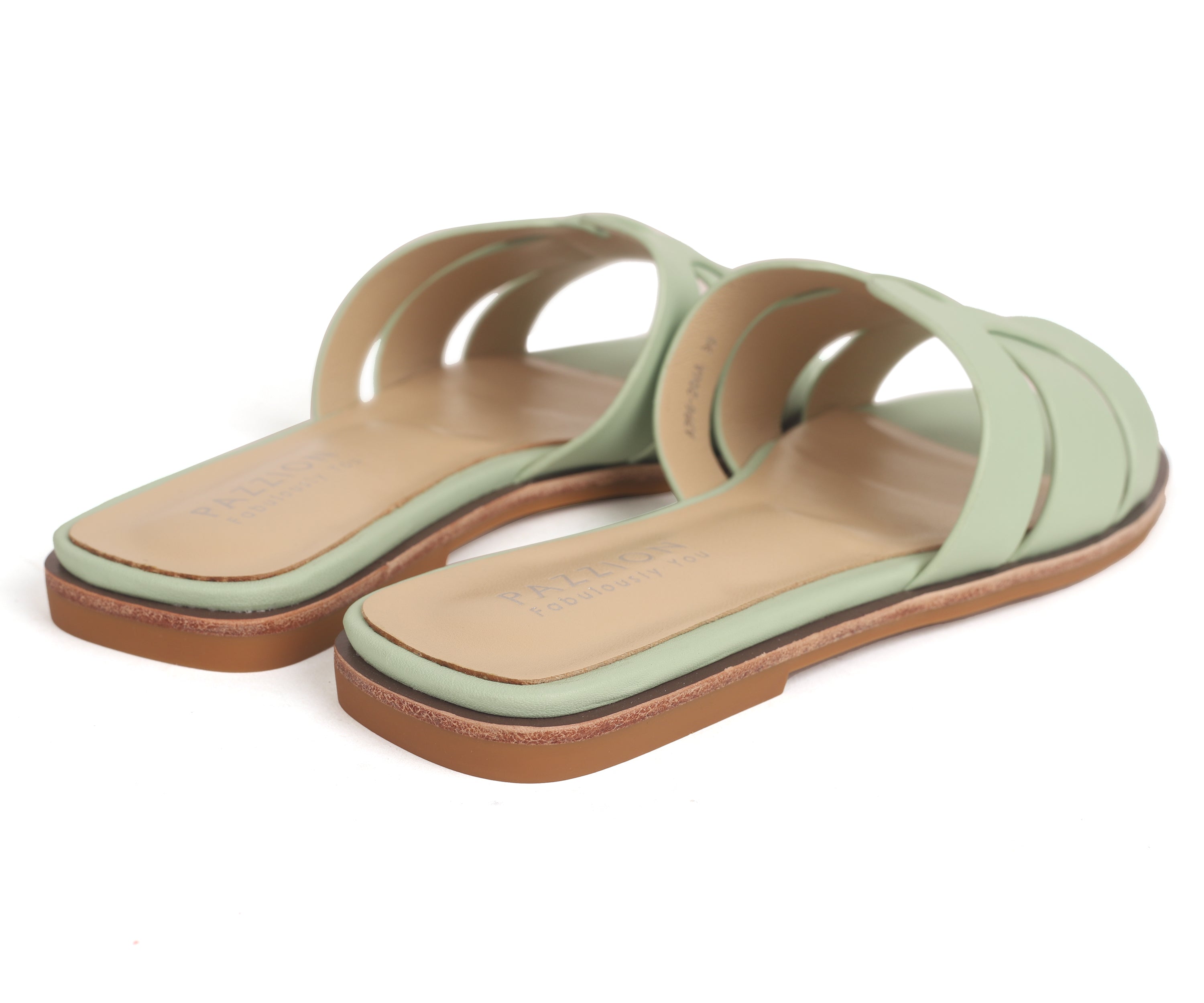 Flats Weave like slide sandals