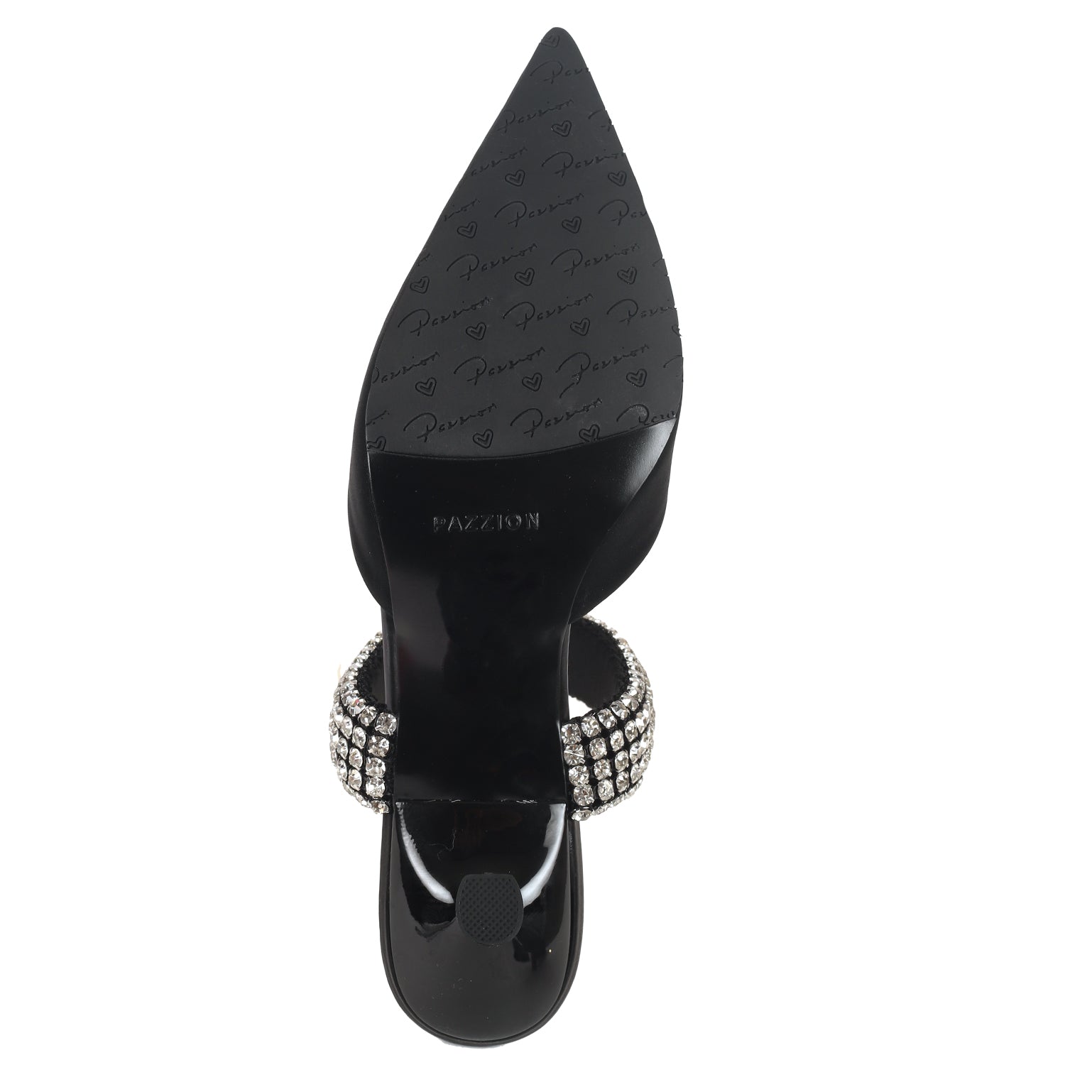 885-7 -Diana Embellished Strapped Heel-(Black)